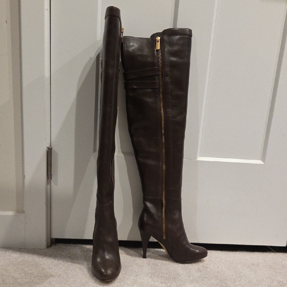 MICHAEL Michael Kors Brown Over the Knee Boots